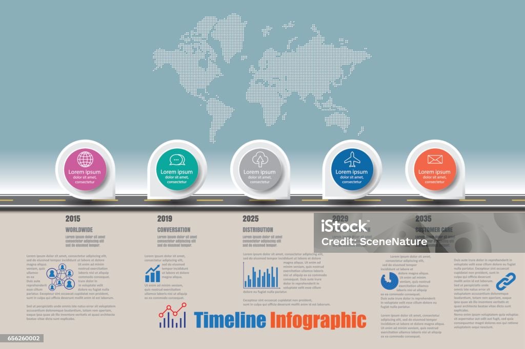 Design Template Creative Business Timeline Infographics Stock ...