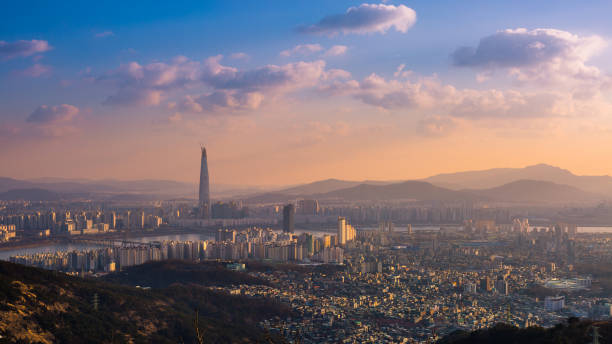 istock seoul city, skyline and skyscraper, south korea. 656265238