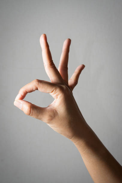 istock Woman show OK sign hand. 656265402