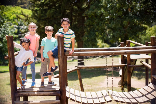 istock Kids having fun together in park 656272308