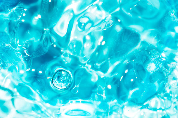 istock Blue clear fresh Water in hot tub. Spa massage background. 656287606