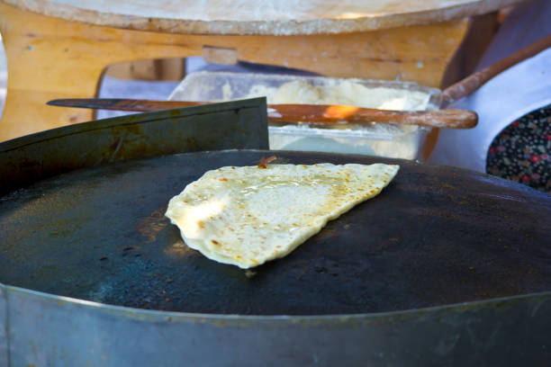 Preparing traditional arabic food