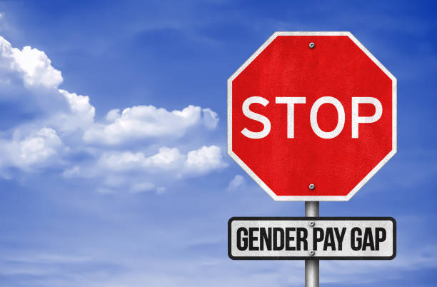 istock Stop Gender Pay Gap road sign 656296336