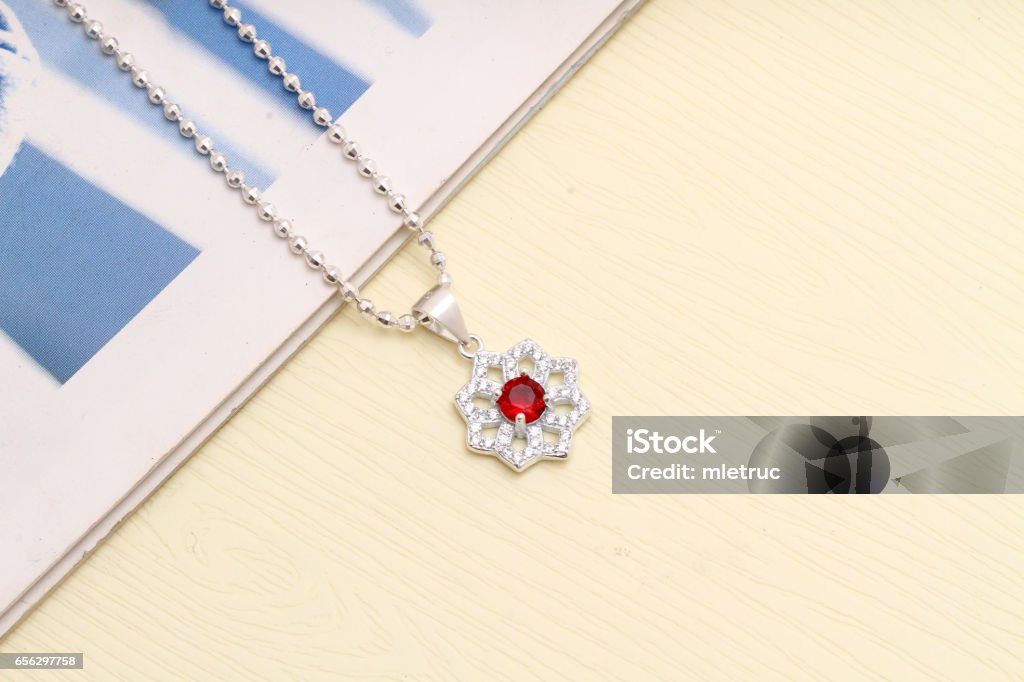 Charm Necklace Charm Necklace ,Jewel Adult Stock Photo