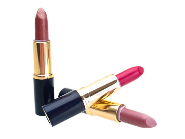 istock Lipstick trio isolated on white 656304612