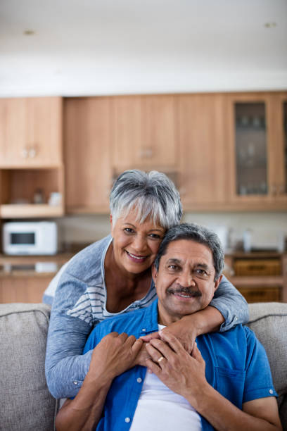istock Happy senior couple embracing each other 656305260