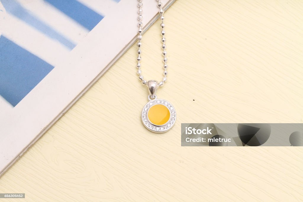 Charm Necklace Charm Necklace ,Jewel Adult Stock Photo
