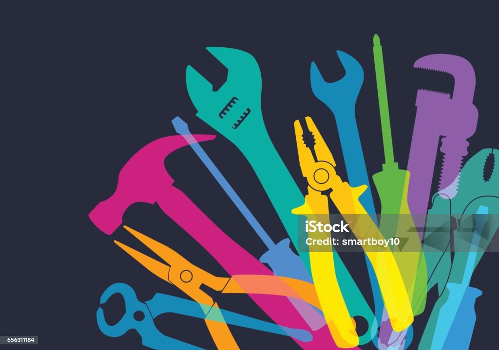Hand Tools Themes Diy Hand Tools Stock Illustration - Download Image Now - Home ...
