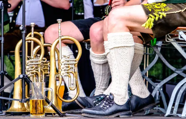 part of a typical bavarian musican