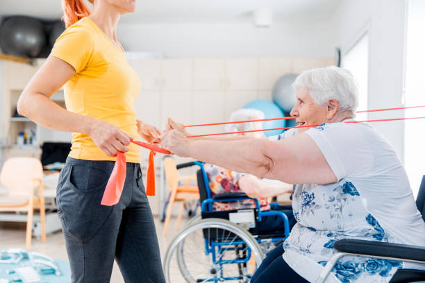 istock Physical Therapist Helping Senior Woman During Physical Therapy 656325900