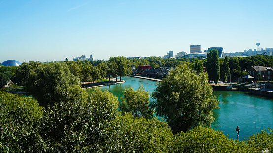 19th arrondissement of Paris from the hotel window