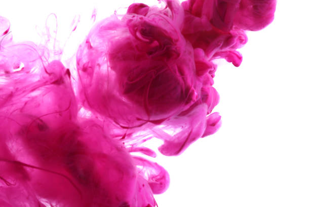 istock Acrylic colors and ink in water. Abstract background. Isolated on white. 656349680