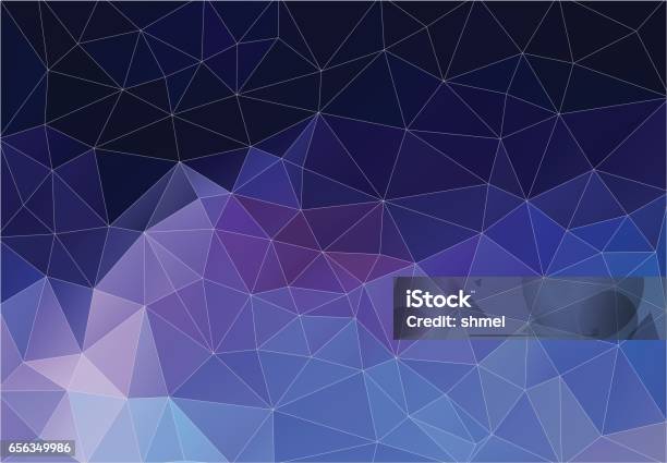 Background Of Geometric Shapes Flat Retro Triangle Colorful Mosaic Pattern Stock Illustration - Download Image Now