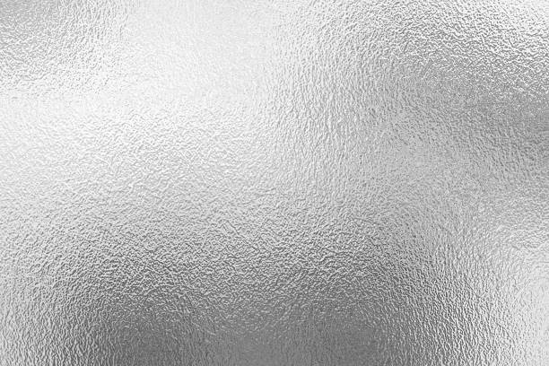 Silver Foil Texture Stock Photo - Download Image Now - Textured