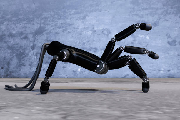 Robot hand A robot hand imitating a spider (3d rendering) robot spider stock pictures, royalty-free photos & images