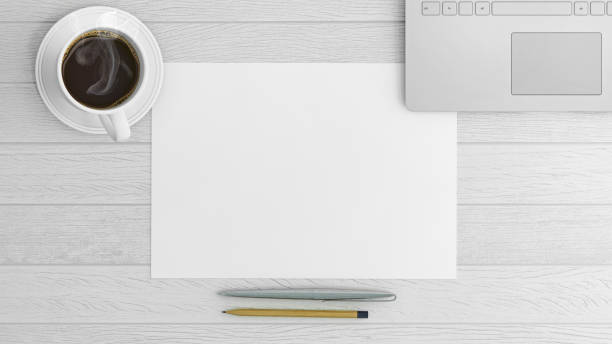 istock knolling blank paper on office desk 656362336
