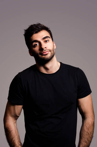 istock Handsome, attractive, bearded man waist shot in studio 656362514