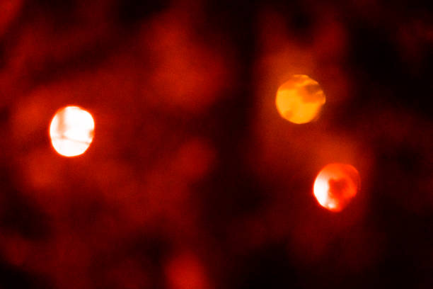 Defocus city lights at night