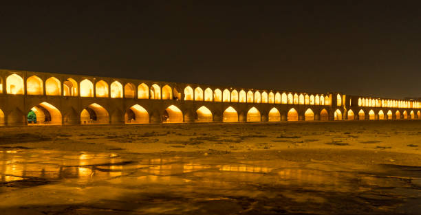 istock view on Khaju bridge in Isfahan - Iran by night 656366484