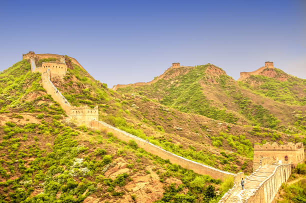 istock view on Great wall by jinshanling in China 656366690