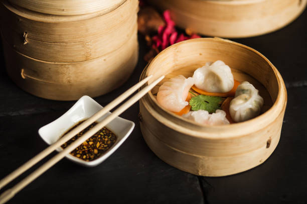 istock Dim Sum dumplings. Chinese traditional food 656373594