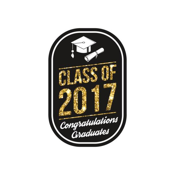 Grad 2017 80+ Class Of 2017 Graduate Typography Illustrations, Royalty-Free ...