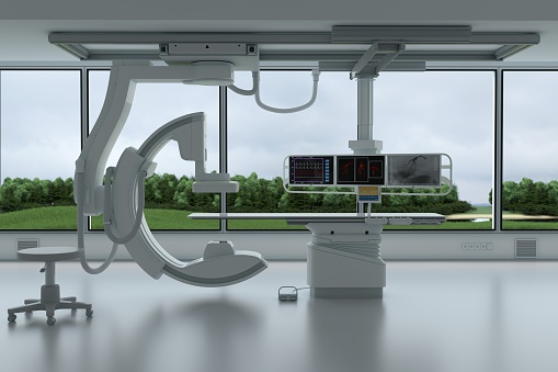 3d illustration of X-ray system