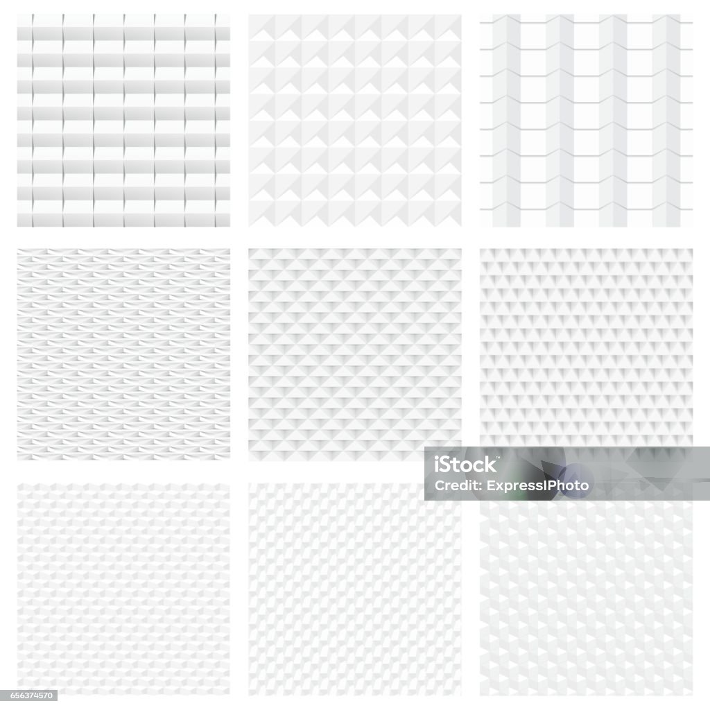 White Feature Texture White Textures Seamless Vector Collection Stock Illustration - Download ...