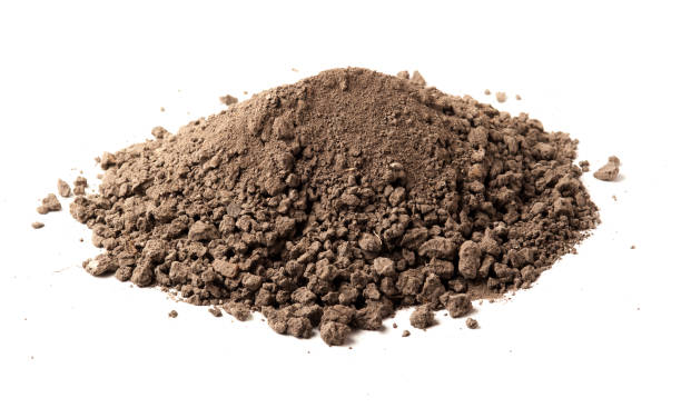 istock Pile of soil isolated on white background 656377282
