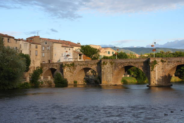 istock Bridge over the river Aude in Limoux, France 656381744