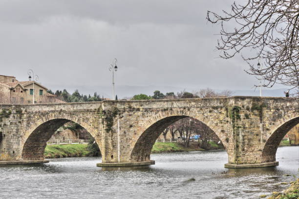 istock Bridge over the river Aude in Limoux, France 656386520