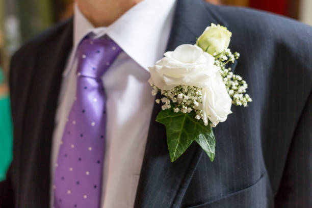 istock boutonniere in tuxedo 656395294