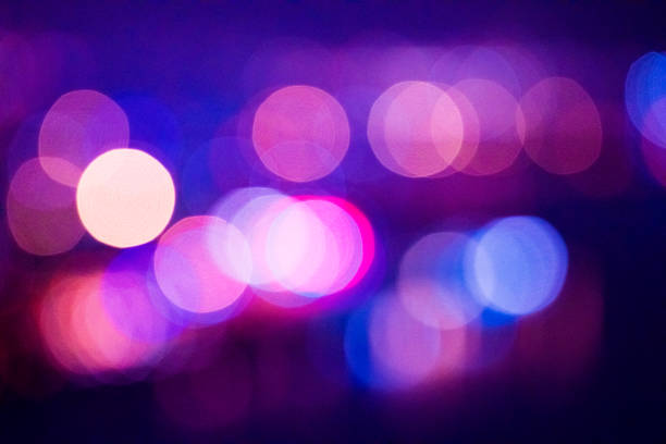 Background with bokeh city lihgt - fotografia de stock