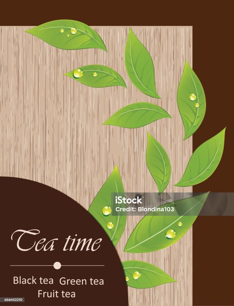Tea Menu Backround Template Of A Tea Menu Stock Illustration - Download Image Now ...