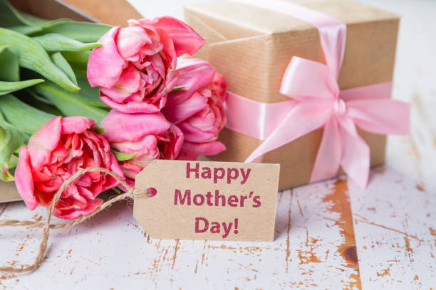 istock Mother's day card with coffee, present 656402622