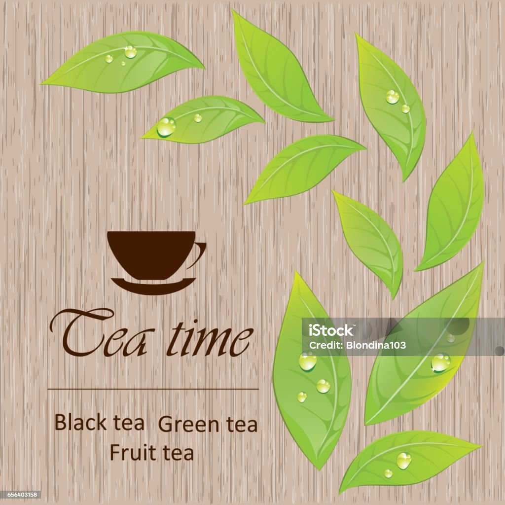 Tea Menu Backround Template Of A Tea Menu Stock Illustration - Download Image Now ...