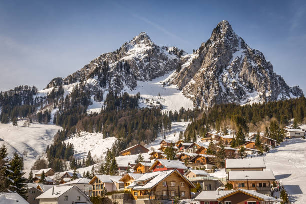 istock Snow-capped mountains in Switzerland 656405998