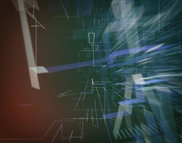 istock Digital futuristic cyber space tunnel, telecomunications concept background, digitally generated image. 656407926