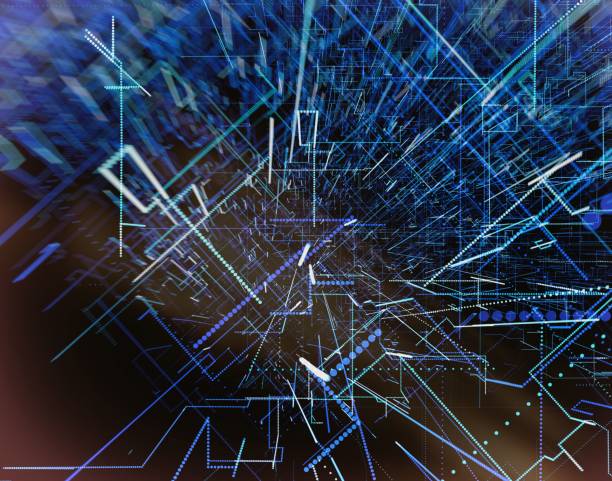 istock Digital futuristic cyber space tunnel, telecomunications concept background, digitally generated image. 656407936