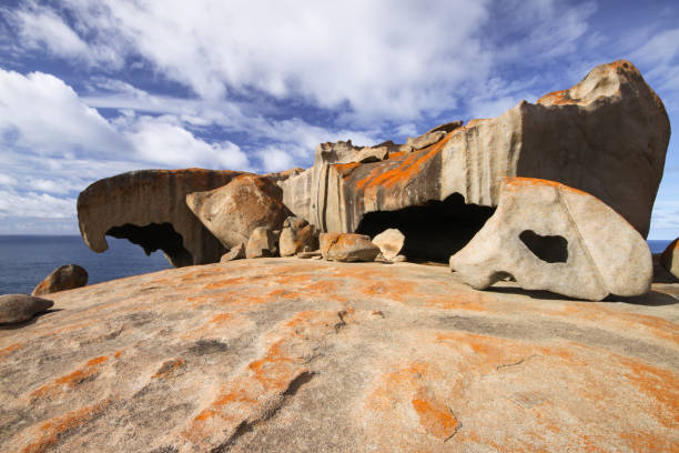 istock Remarkable rocks with blue and white sky, impressive landmark on Kangaroo Island 656410468