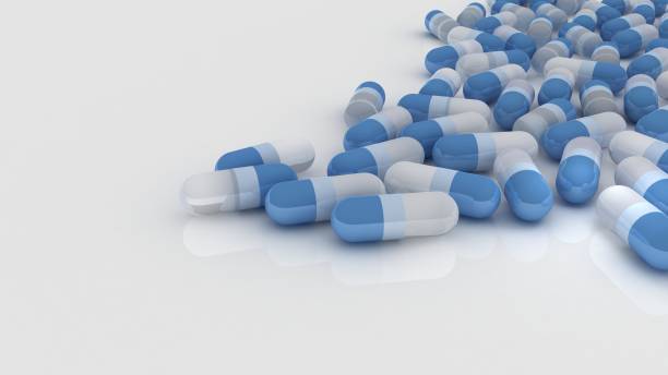 istock Pharmacy logo background. Capsules, tablets, pills isolated on white background. Pharmaceutical and medicine concept 3d render 656417334