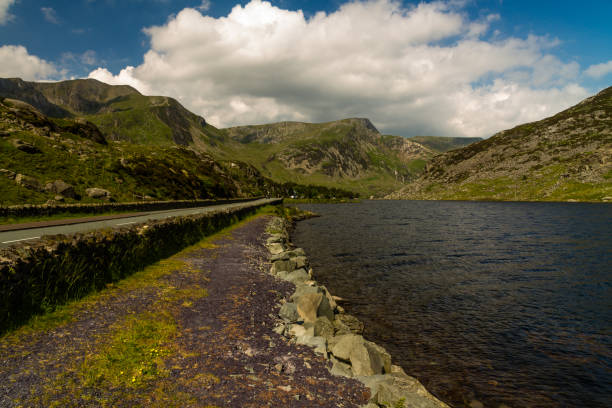 istock Lake Ogwen and the A5 road 656424770