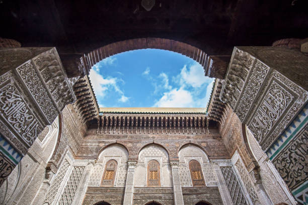 istock Low angle shot of Attarine Madrasa Fez 656437916