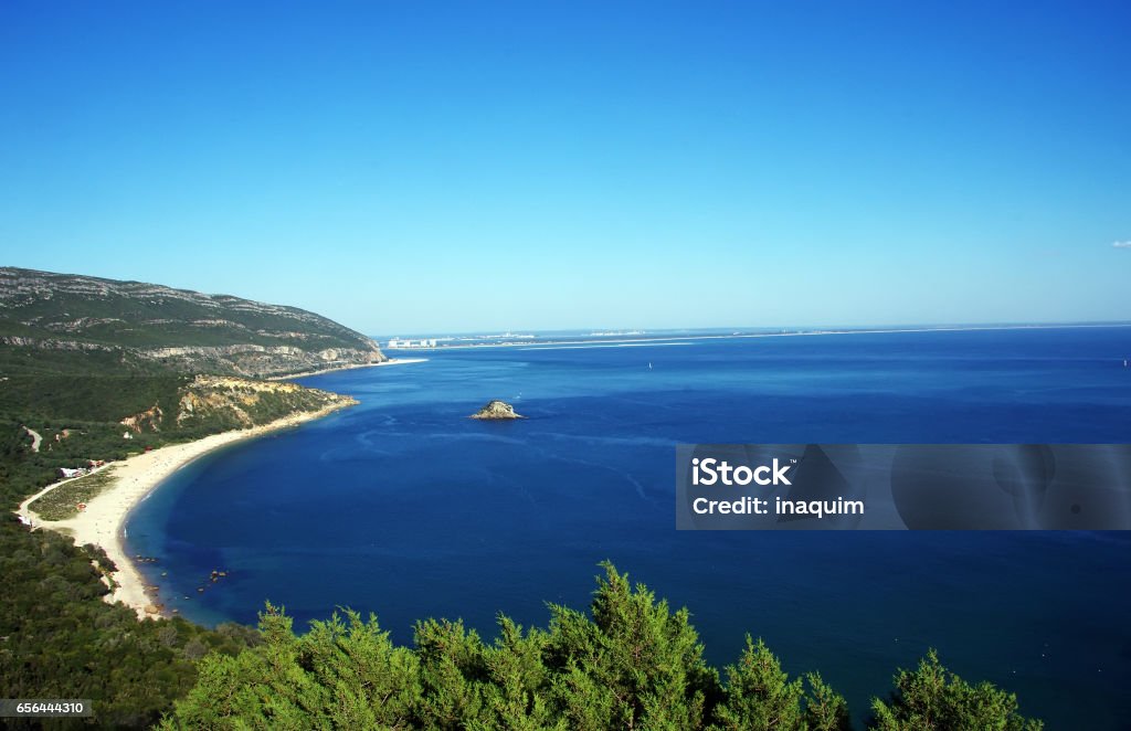 Arrabida National Park and Beach of Portinho - Royalty-free Parque Natural da Arrábida Foto de stock