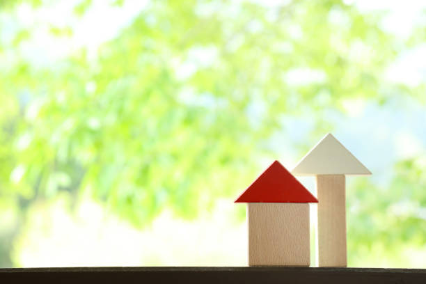 istock Wooden block house 656448934