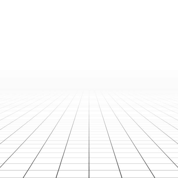 abstraktní pozadí. perspektivní dlážděná podlaha. - podlahové krytiny stock ilustrace