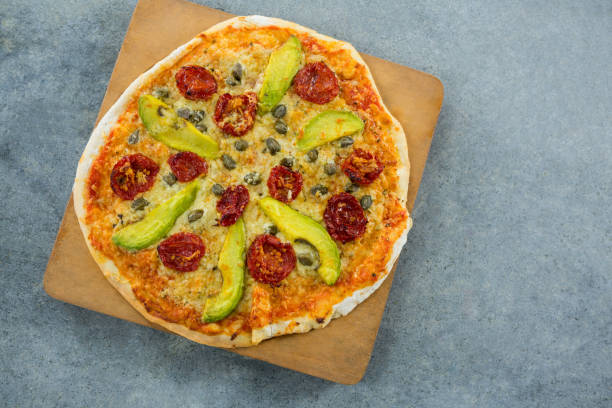 istock Italian pizza served on a pizza tray 656460096