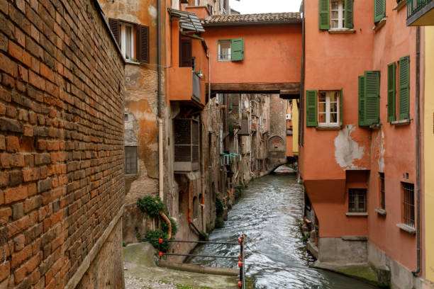 istock Canal in Bologna, Italy 656469058