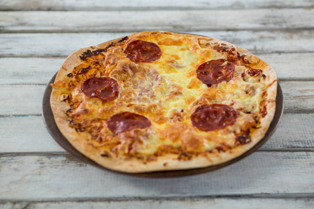 istock Italian pizza served in a pizza tray 656473264