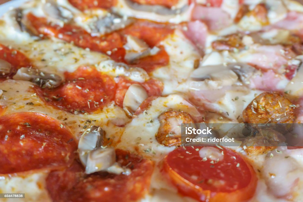 detailed pizza close up Nicaragua Stock Photo